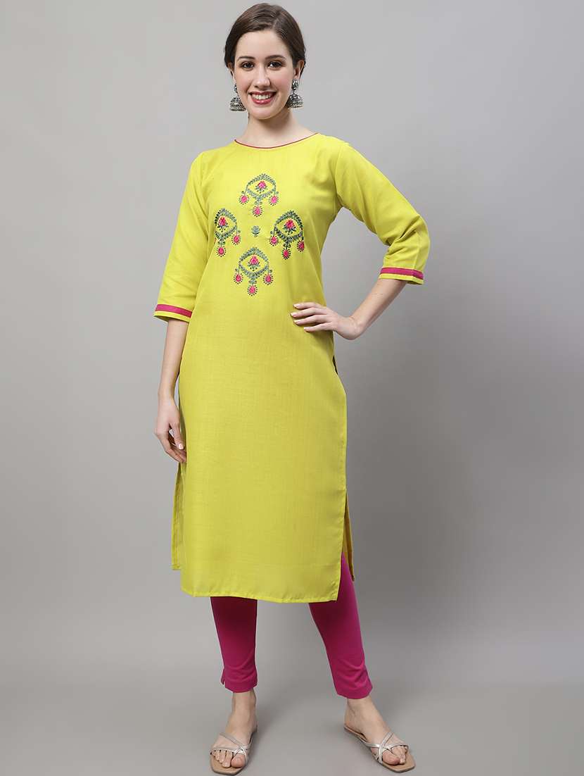 yellow kurta pant set with dupatta - 20194217 - Standard Image - 4