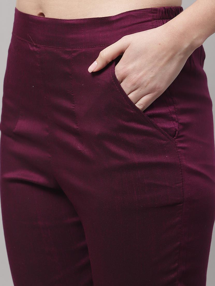 purple kurta pant set with dupatta - 20194282 - Standard Image - 4
