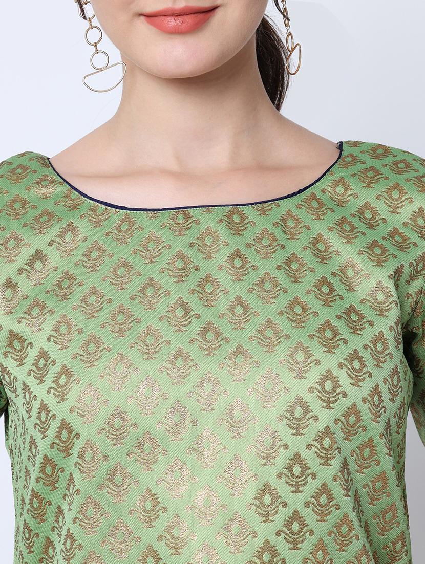 women three quarter sleeve kurta pant with dupatta set - 20194341 - Standard Image - 4