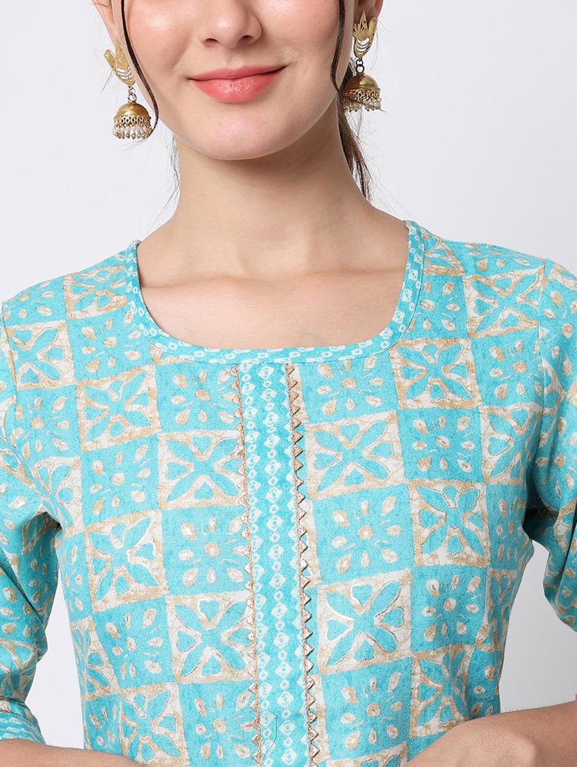 printed kurta pant set with dupatta - 20194390 - Standard Image - 4