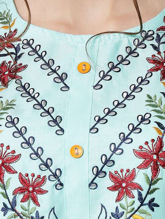 women round neck kurta pant set with dupatta - 20194512 -  Standard Image - 4