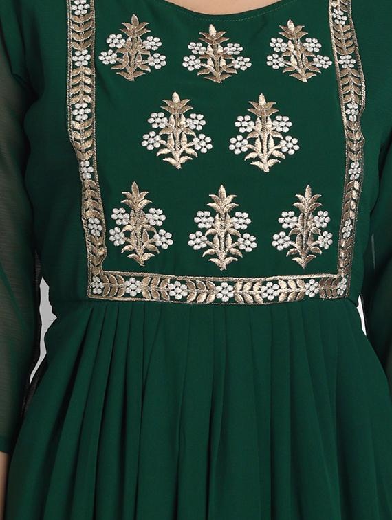 embroidered kurta pant set with dupatta - 20194525 - Standard Image - 4