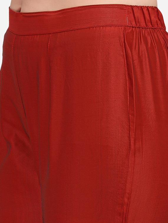 self design kurta pant set with dupatta - 20194565 - Standard Image - 4