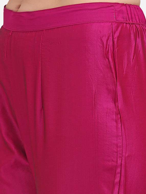 self design kurta pant set with dupatta - 20194566 - Standard Image - 4
