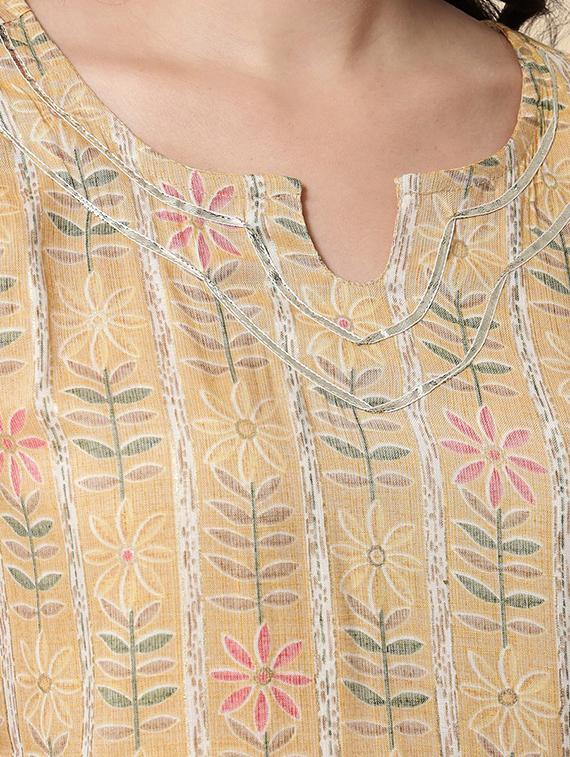 printed kurta pant set with dupatta - 20195168 - Standard Image - 4
