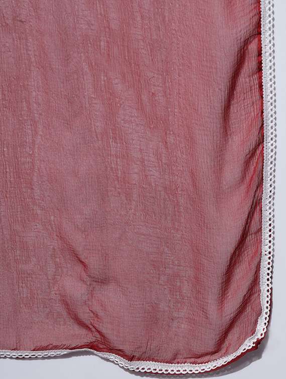 embroidered kurta pant set with dupatta   - 20195327 -  Standard Image - 4