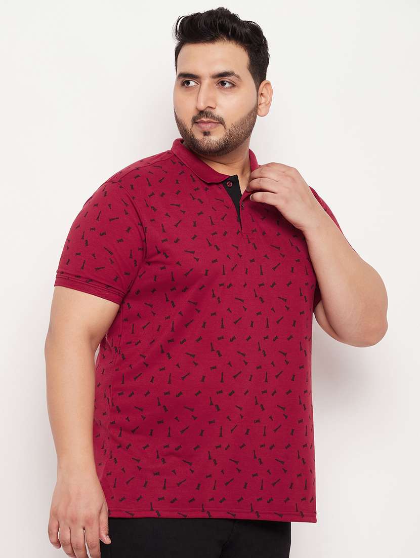 polo neck printed polo t-shirt - 20195397 -  Standard Image - 1