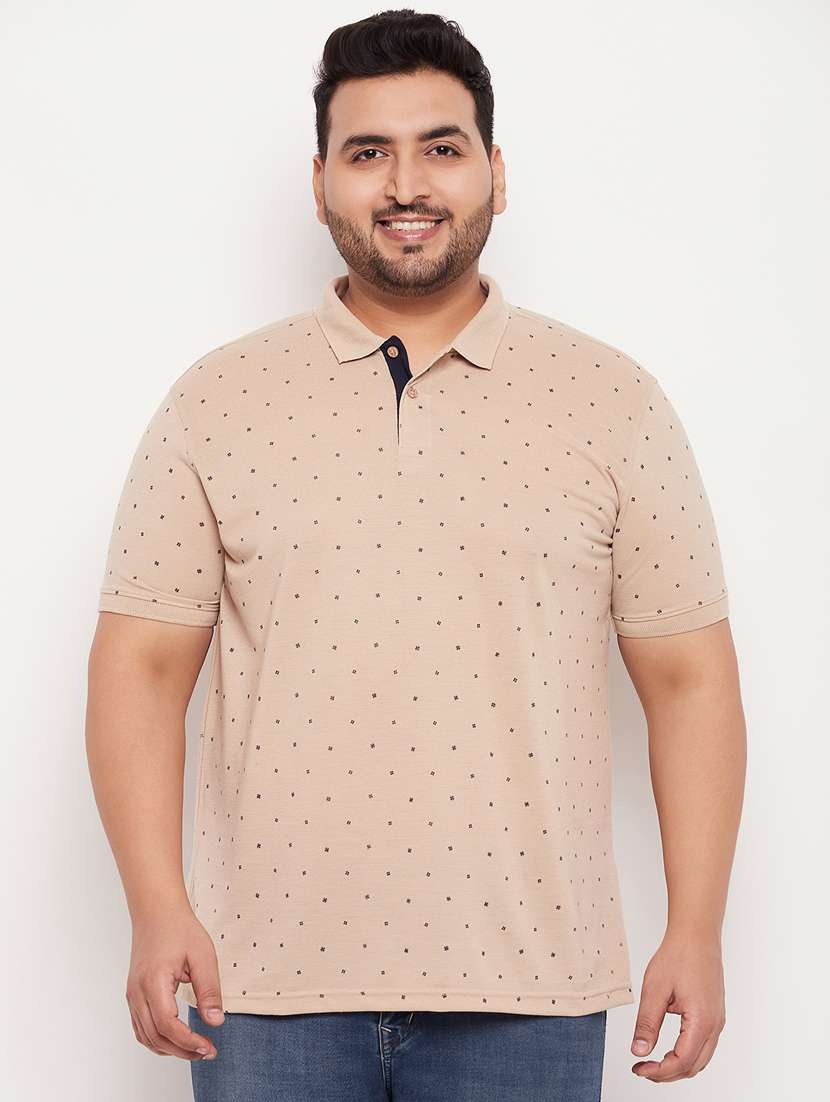 polo neck printed polo t-shirt