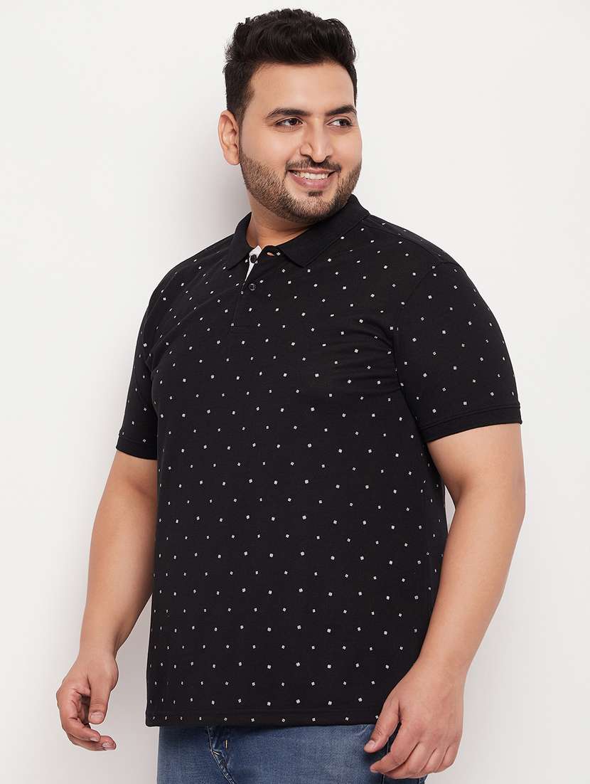 polo neck printed polo t-shirt - 20195409 -  Standard Image - 1