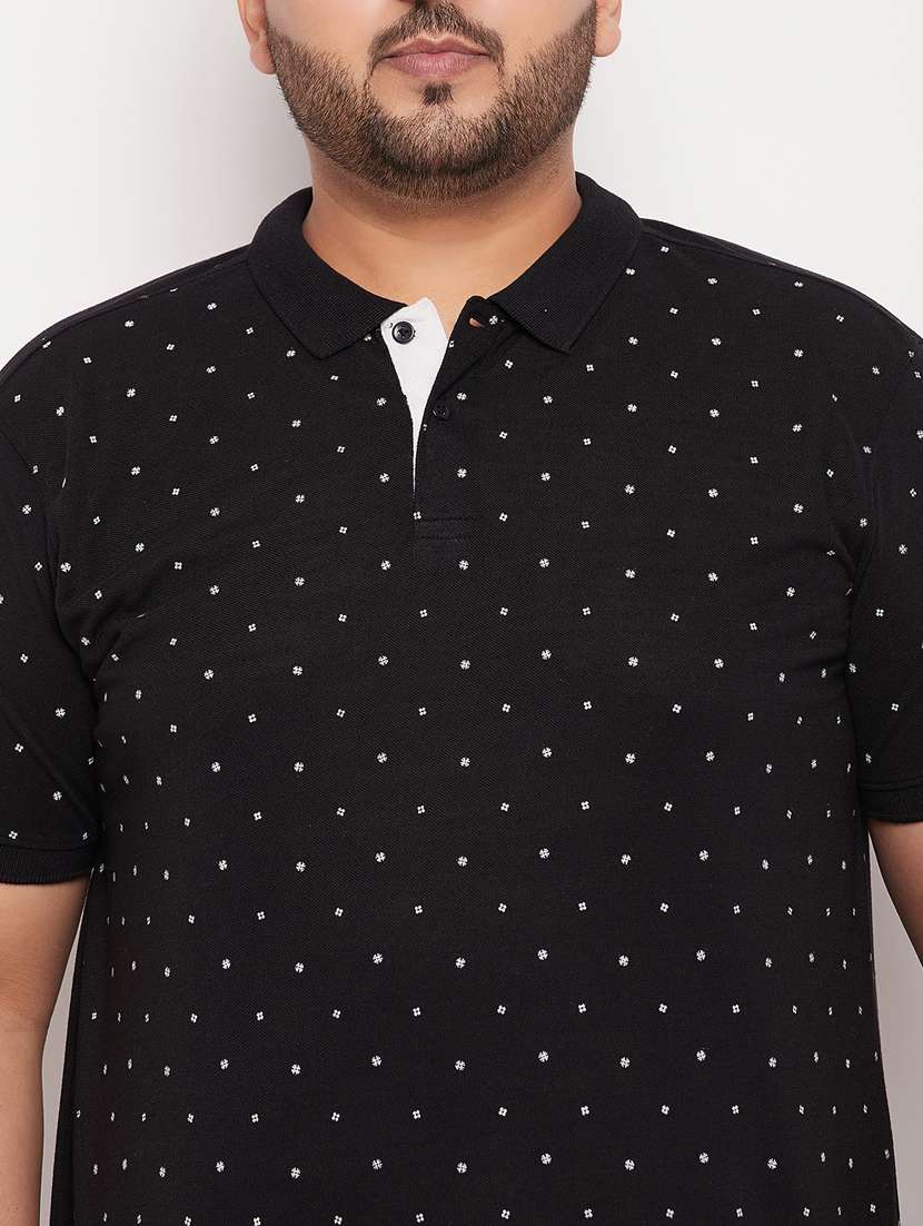 polo neck printed polo t-shirt - 20195409 -  Standard Image - 4