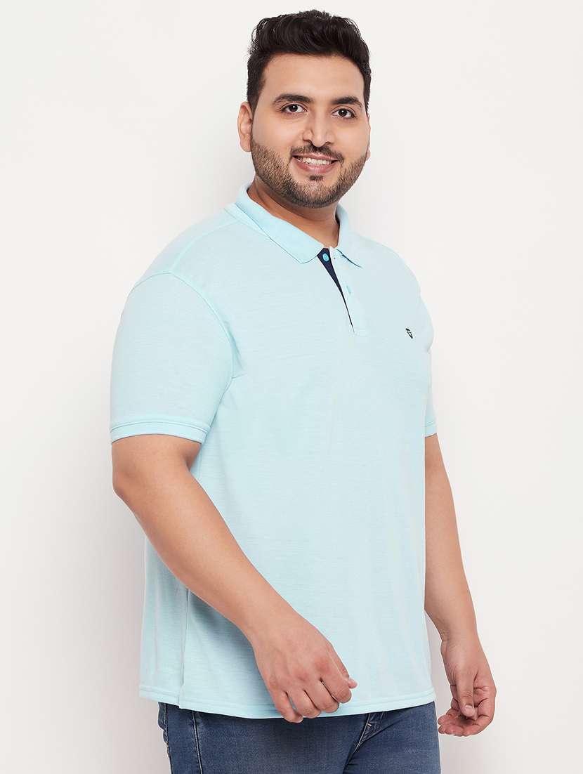 polo neck solid polo t-shirt - 20195413 -  Standard Image - 1