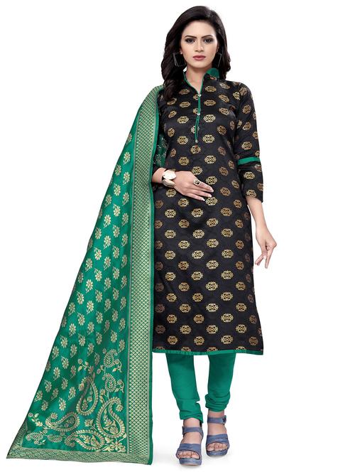 self design unstitched suit set - 20196317 - Standard Image - 0