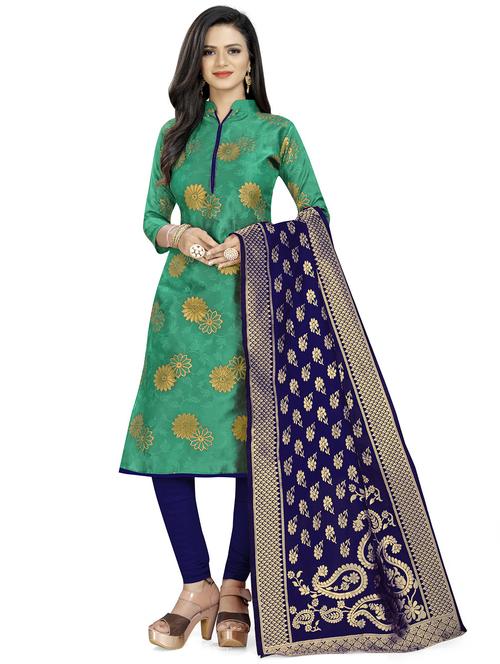 self design unstitched suit set - 20196331 - Standard Image - 0