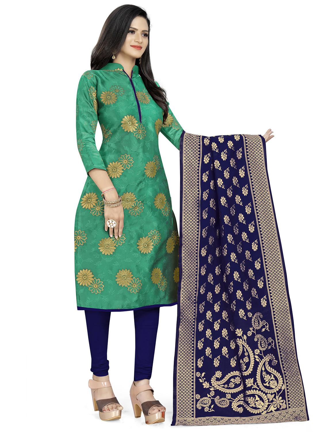 self design unstitched suit set - 20196331 - Standard Image - 1