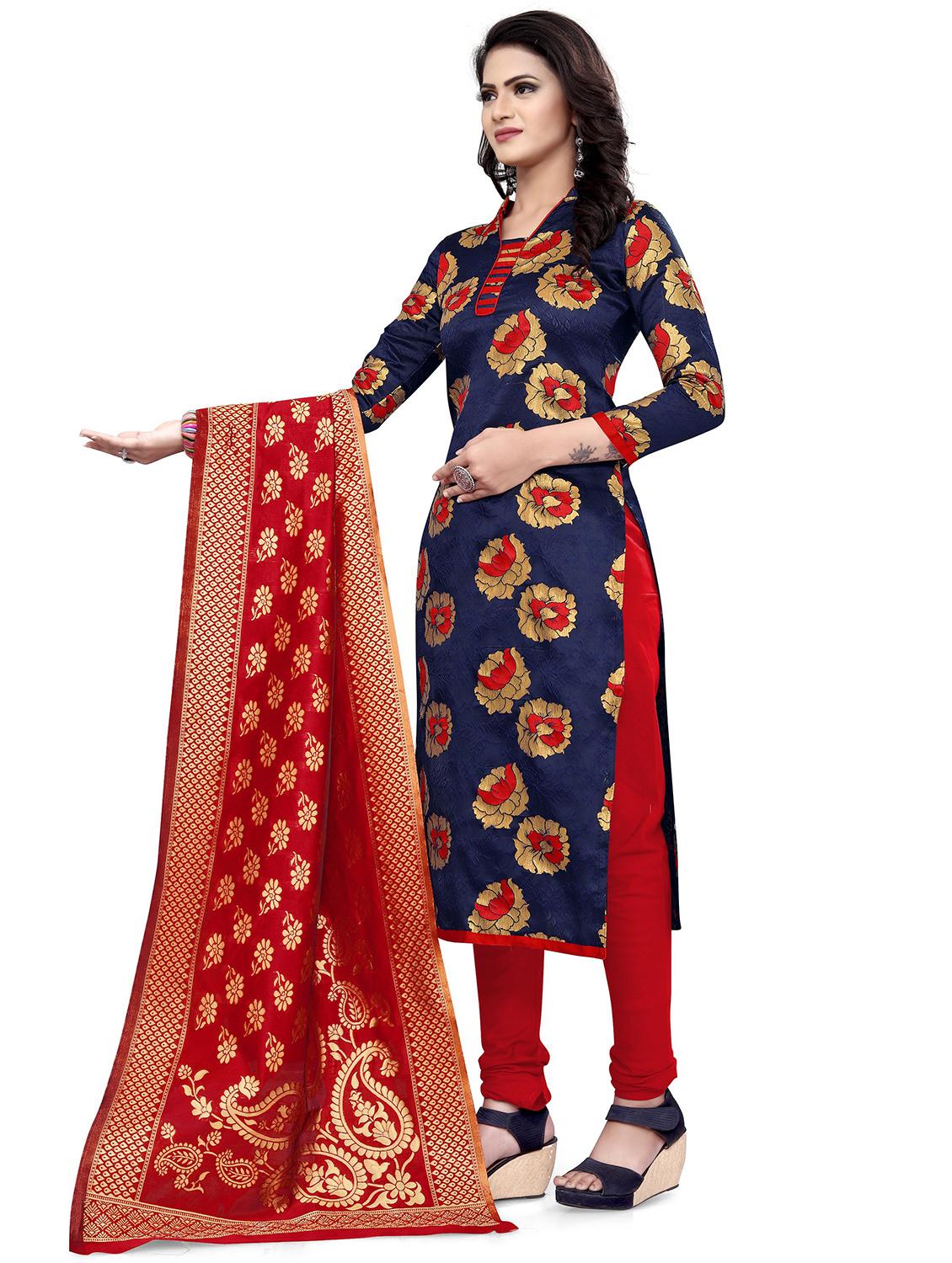 self design unstitched suit set  - 20196341 -  Standard Image - 1