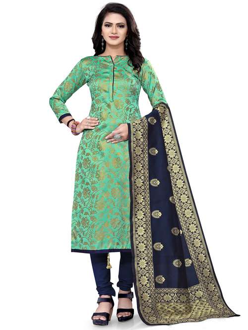 self design unstitched suit set - 20196360 - Standard Image - 0