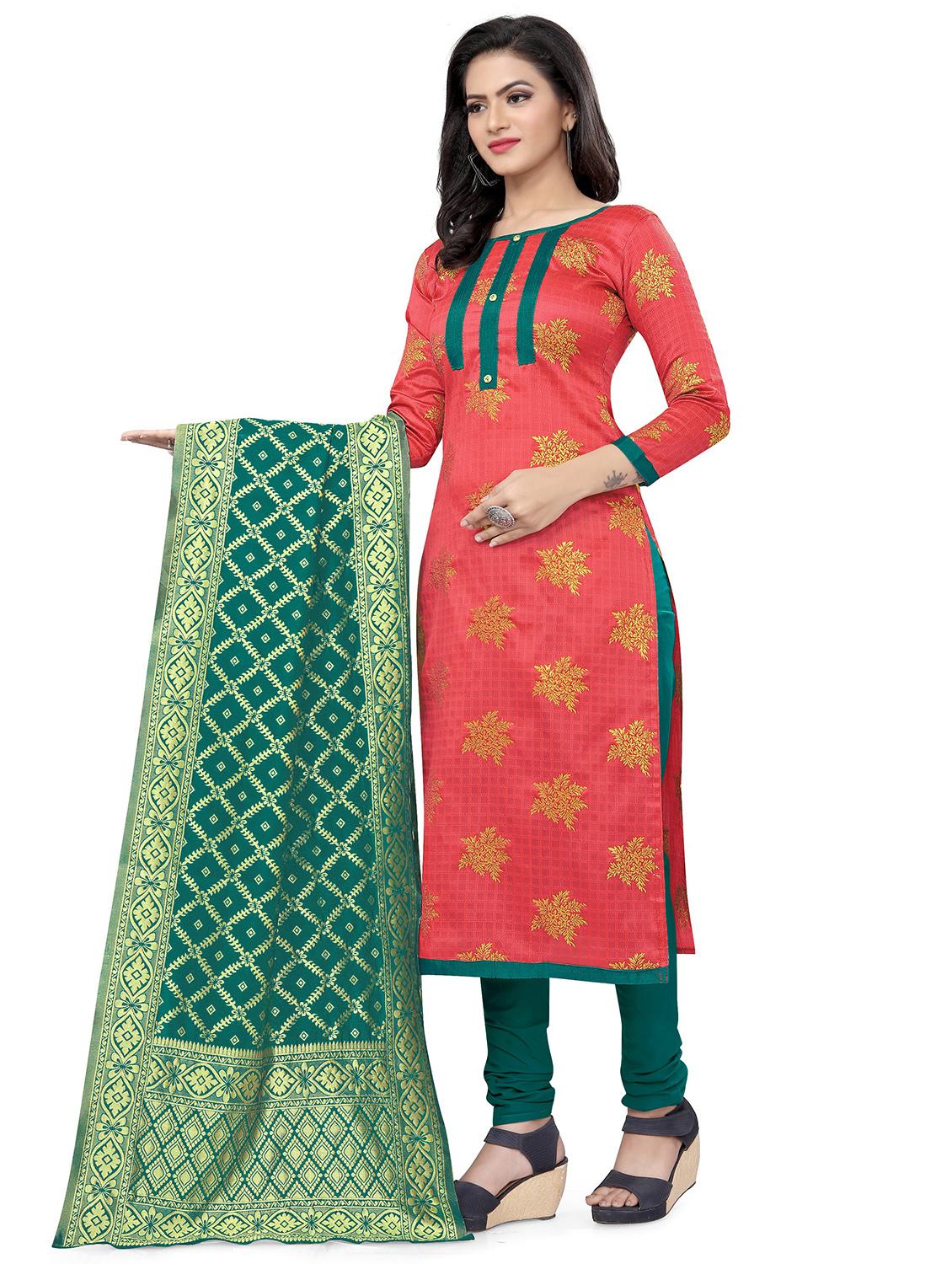 self design unstitched suit set - 20196365 - Standard Image - 1