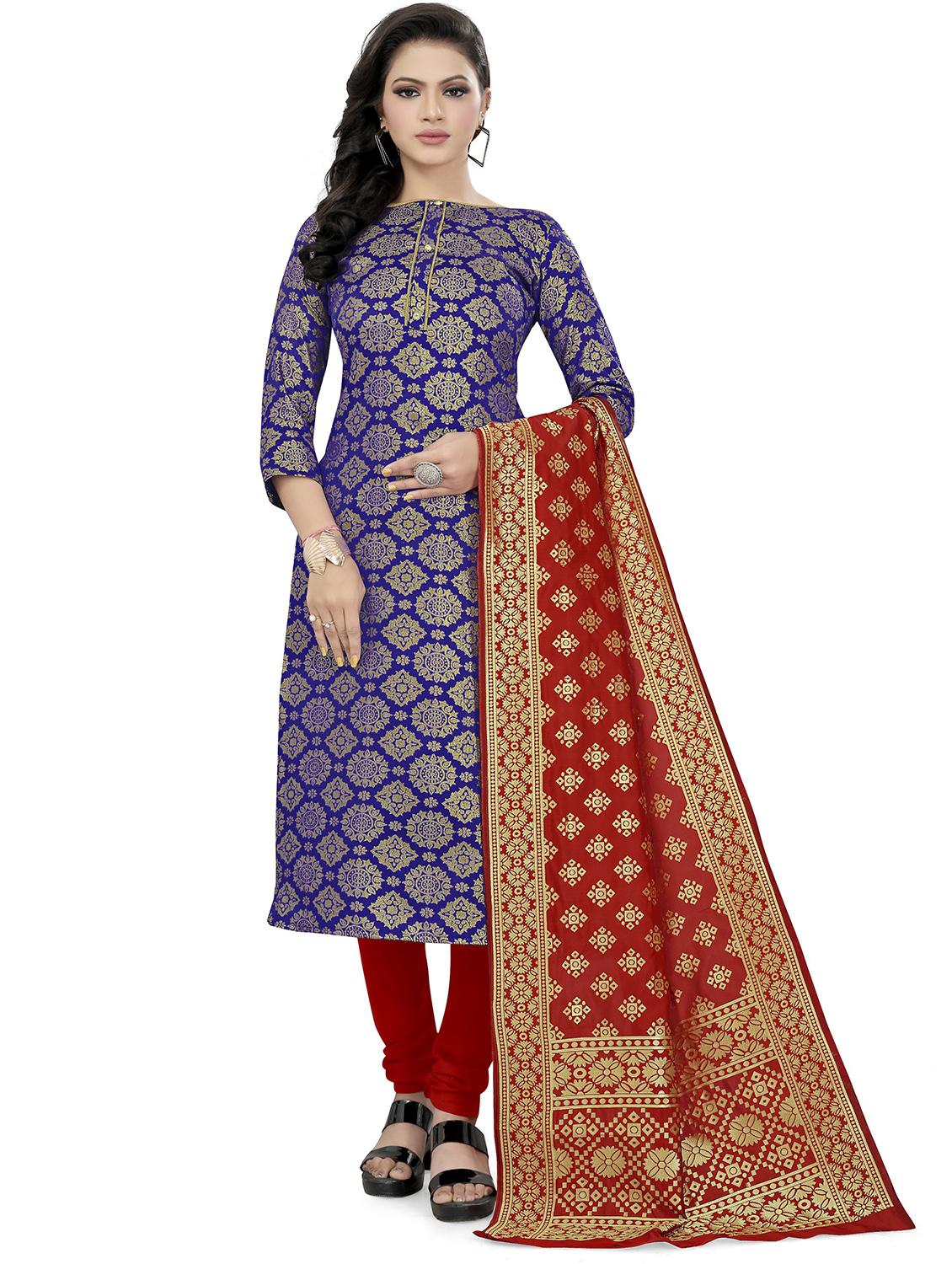 self design unstitched suit set - 20196369 - Zoom Image - 0