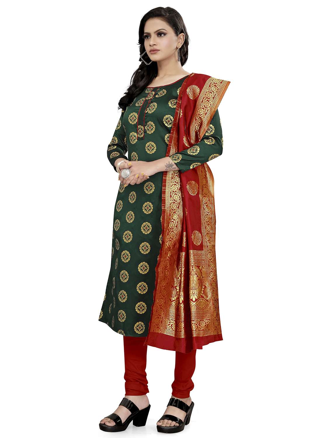 self design unstitched suit set  - 20196453 -  Standard Image - 1