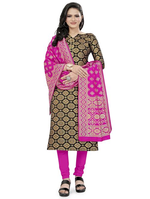 self design unstitched suit set - 20196524 - Standard Image - 0