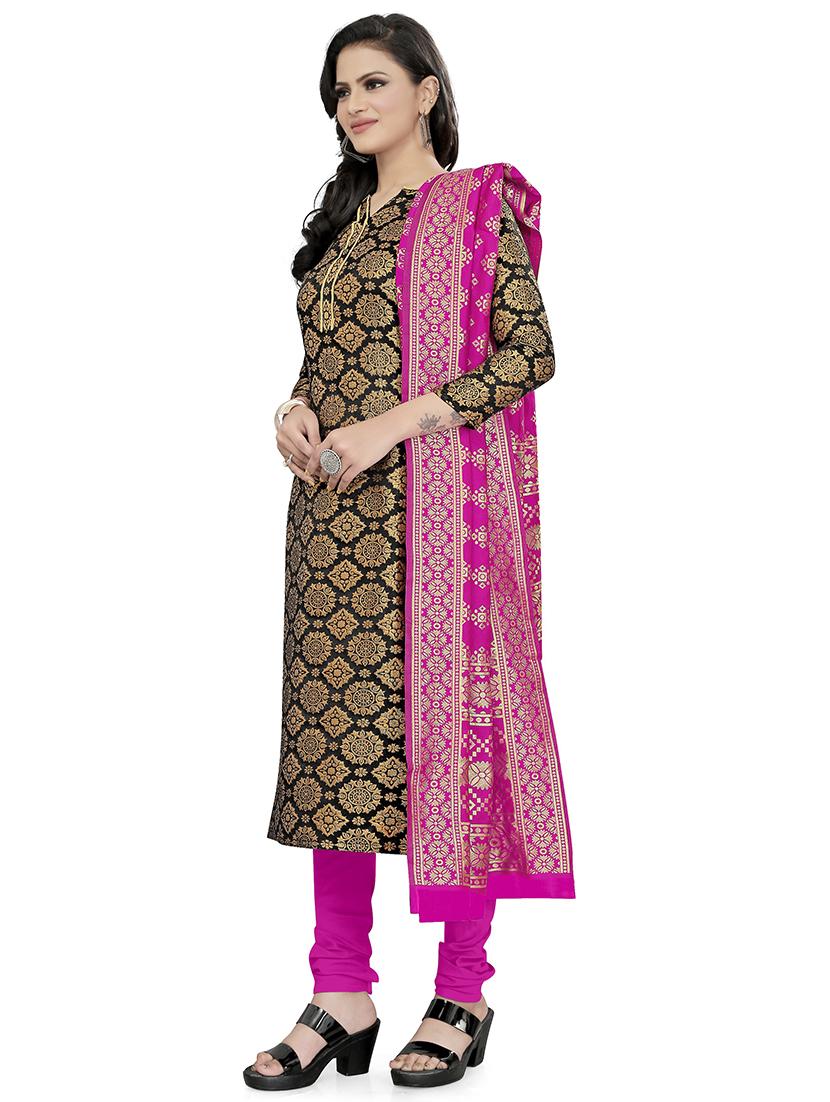 self design unstitched suit set - 20196524 - Standard Image - 1