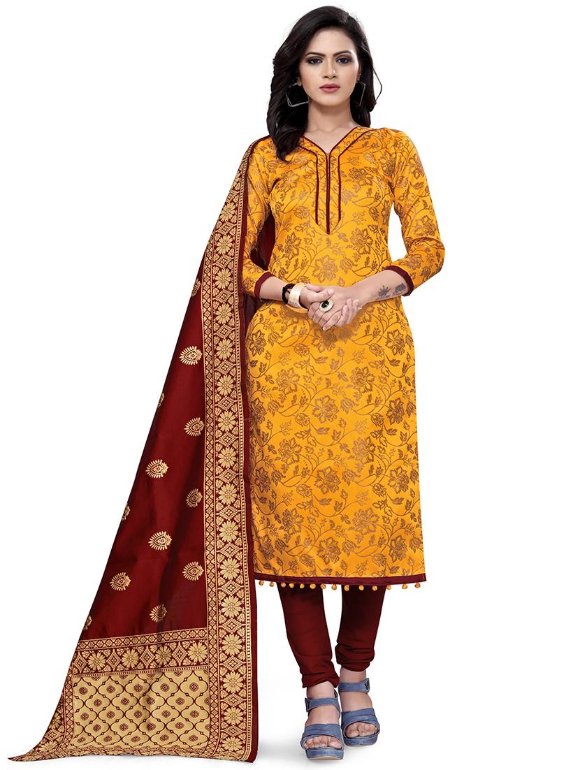 self design unstitched suit set  - 20196529 -  Zoom Image - 0