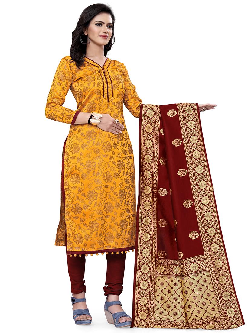 self design unstitched suit set  - 20196529 -  Standard Image - 1