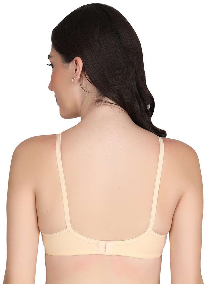 pack of 3 solid multi colored bra - 20196957 -  Standard Image - 4