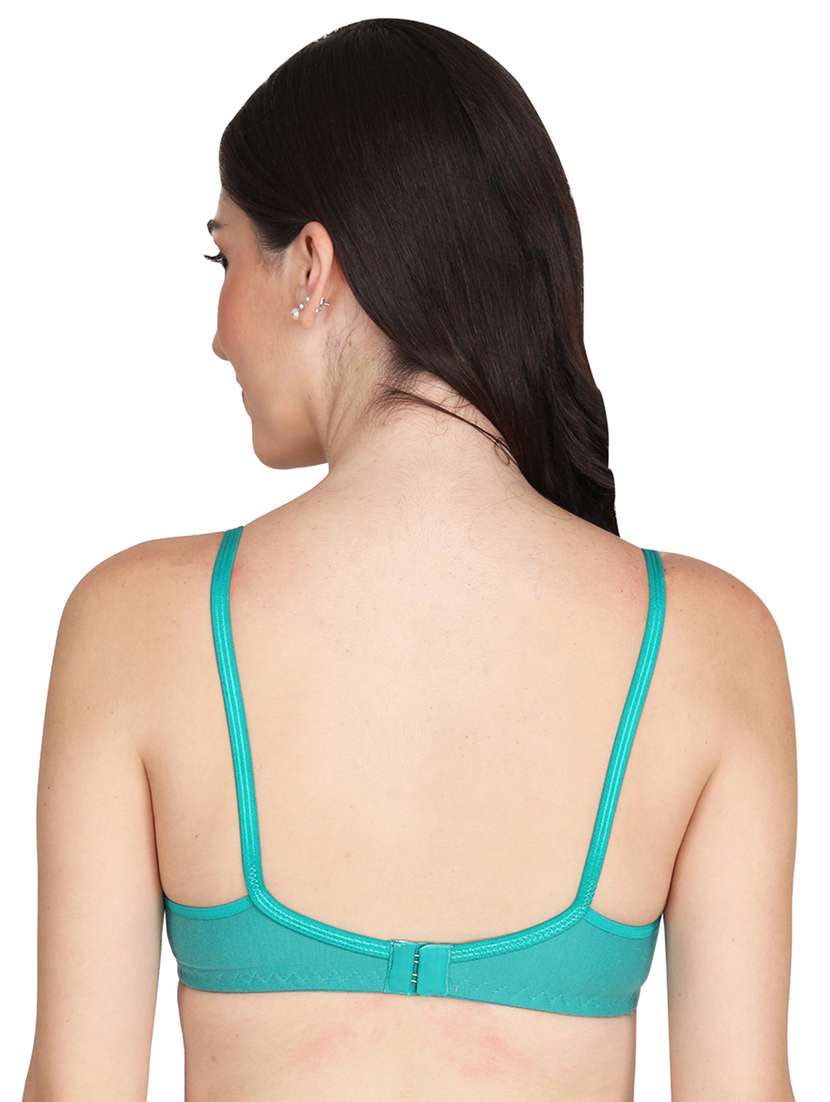 pack of 3 solid multi colored bra - 20196987 -  Standard Image - 6