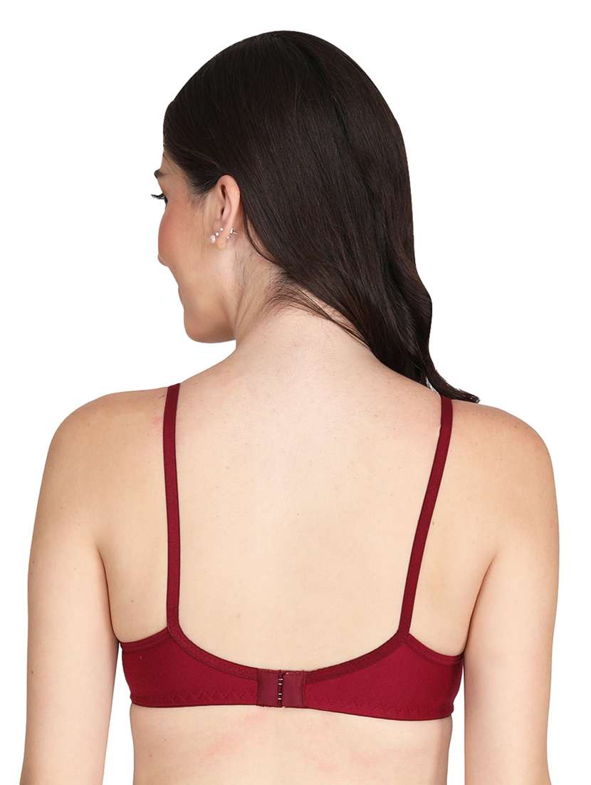 pack of 3 solid multi colored bra - 20196988 -  Standard Image - 4