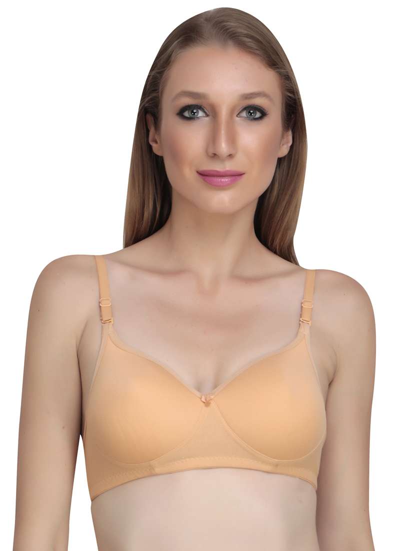 pack of 4 solid multi colored bra - 20196992 -  Standard Image - 1