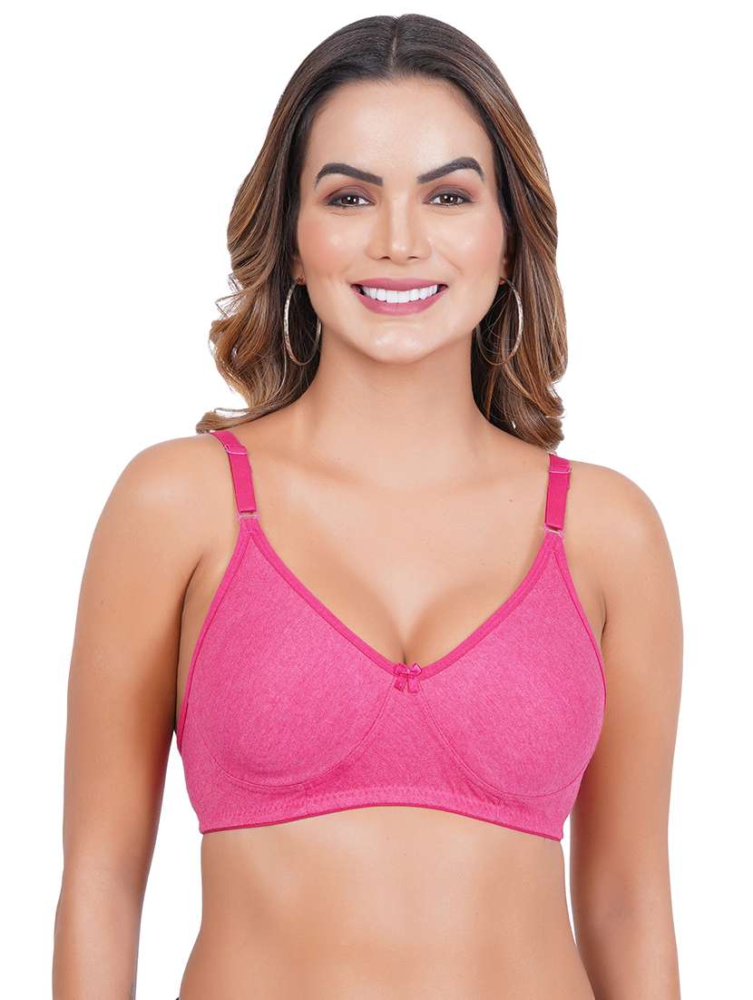 pack of 3 solid multi colored bra - 20197005 -  Standard Image - 1