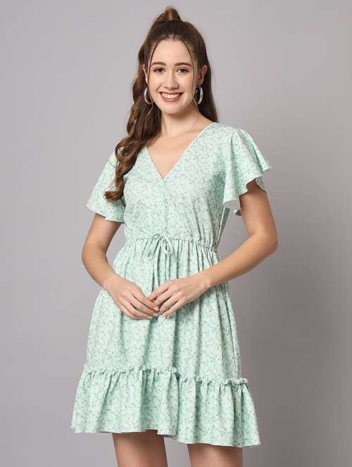 women's ruffle floral dress - 20197062 -  Standard Image - 0