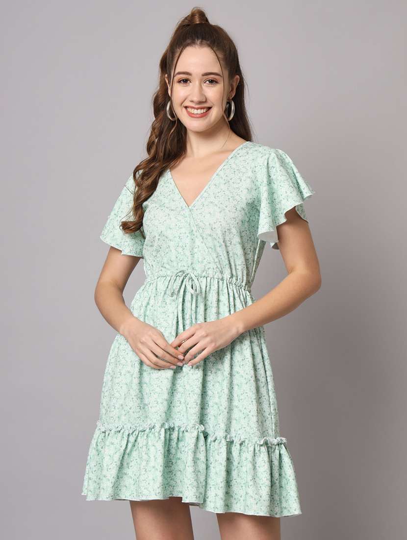 women's ruffle floral dress - 20197062 -  Zoom Image - 0