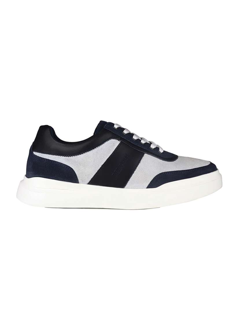 blue leather lace up sneakers - 20198335 -  Standard Image - 1