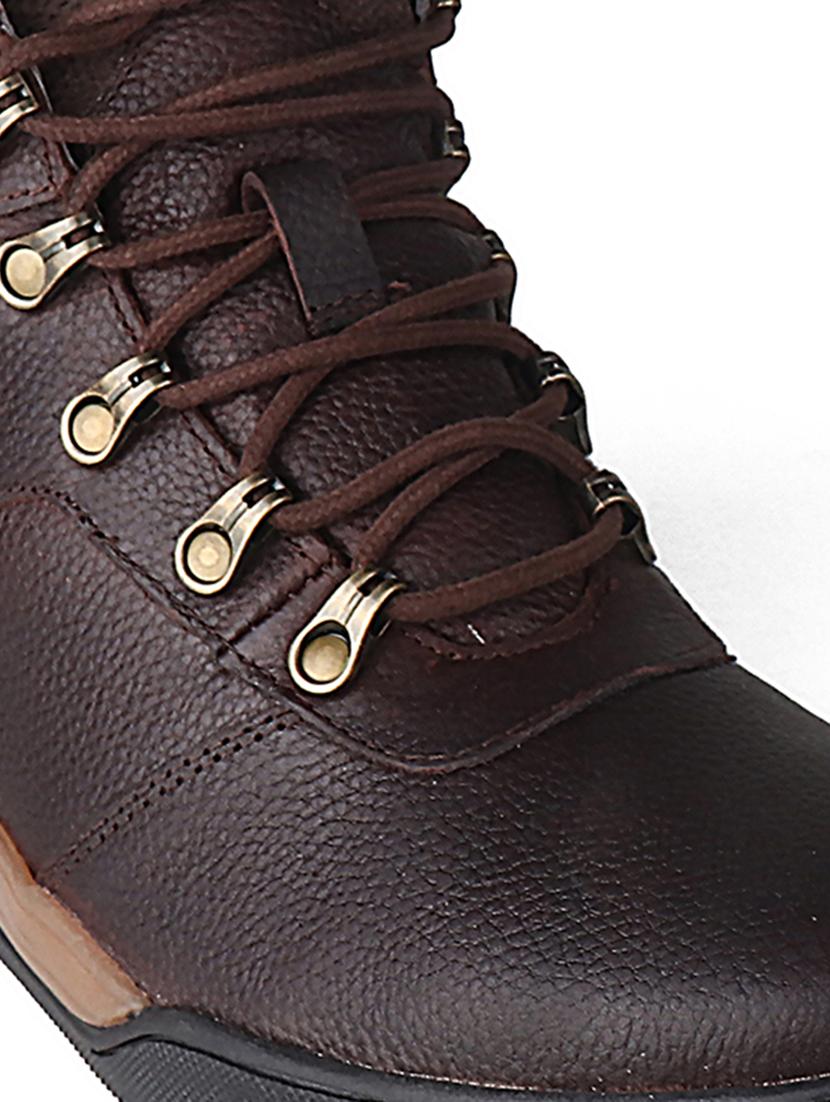 brown lace up boots - 20198475 - Standard Image - 4