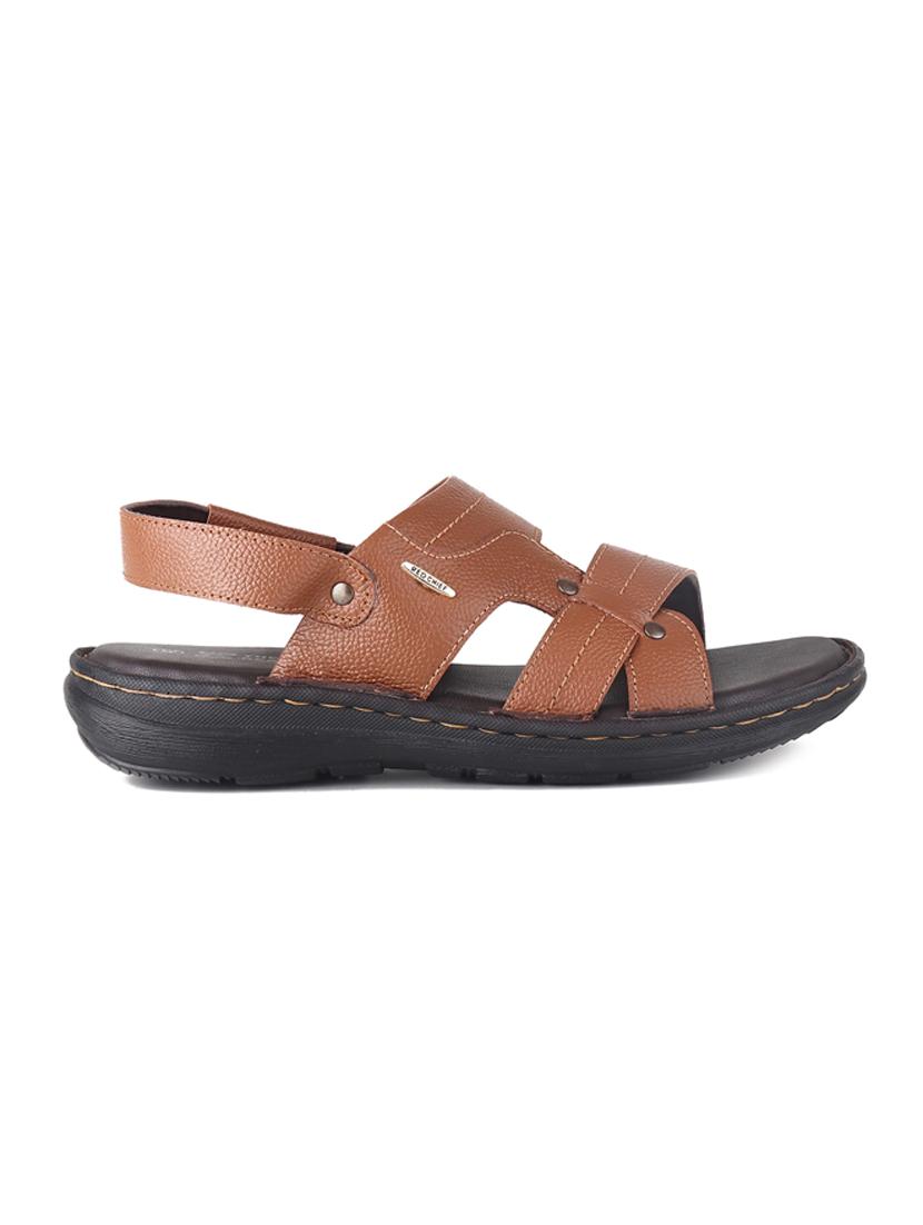 tan leather back strap sandals - 20203225 - Standard Image - 1