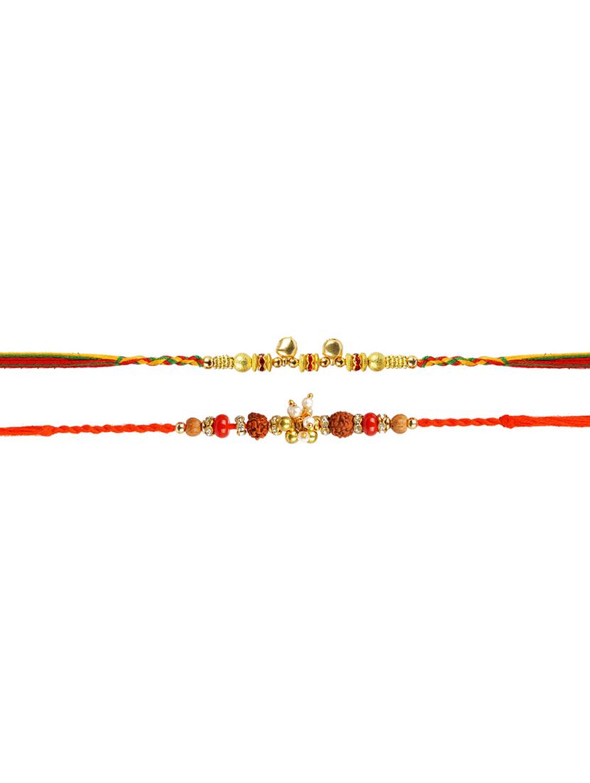 crazy corner set of 2 beads detailed rakhi - 20203531 -  Standard Image - 1