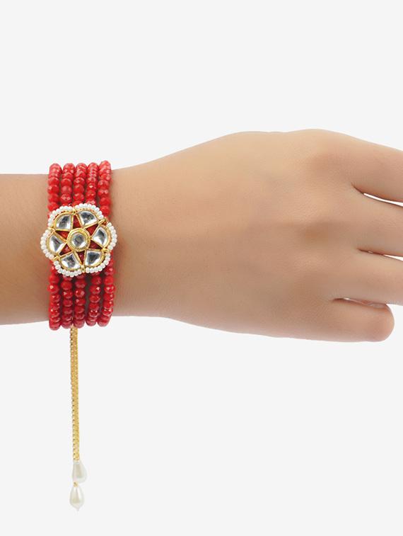 crazy corner set of 2 beads detailed rakhi combo - 20203535 - Standard Image - 4