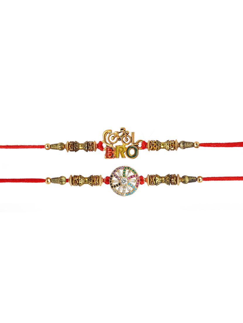 crazy corner set of 2 beads detailed rakhi combo - 20203537 -  Standard Image - 1
