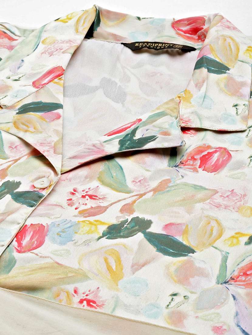 floral printed top & pant co-ords set - 20205557 - Standard Image - 4