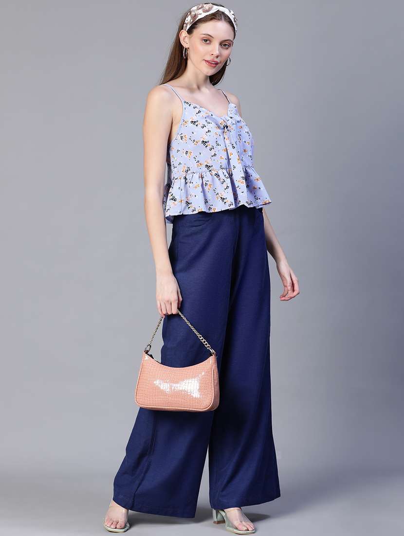 women's peplum shoulder strap top - 20206492 -  Standard Image - 4