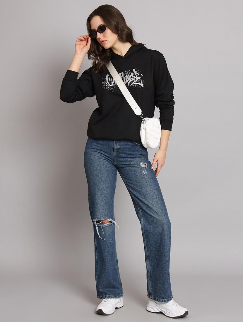women's chest print sweatshirt - 20207714 - Standard Image - 4