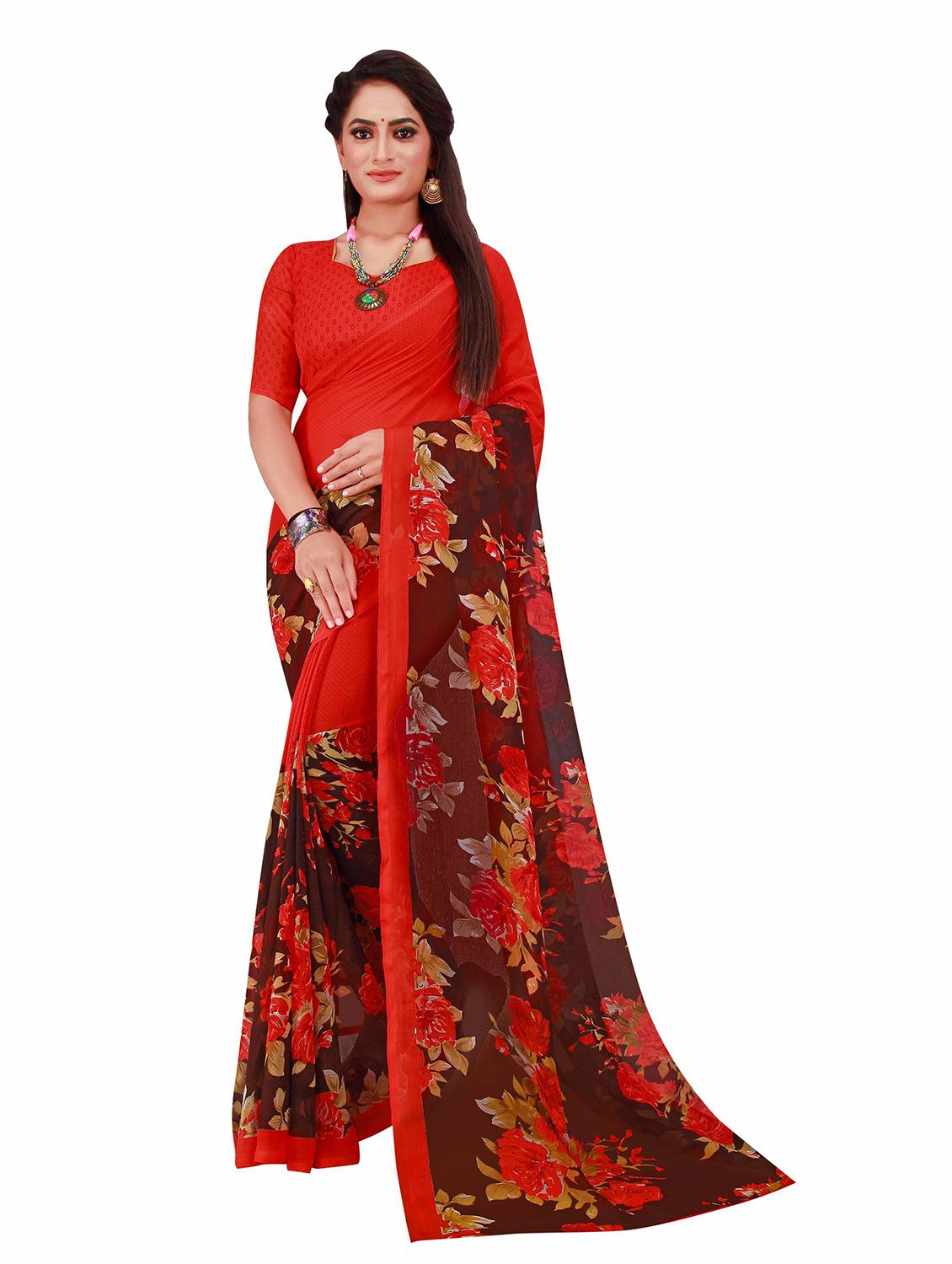 women's saree combo with blouse - 20209740 - Standard Image - 1