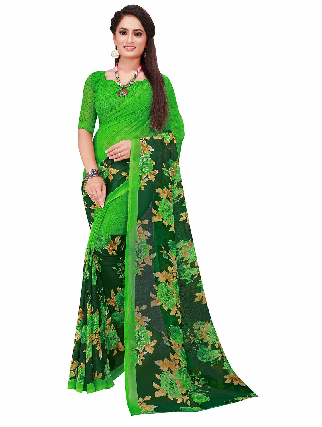 women's saree combo with blouse - 20209769 - Standard Image - 1