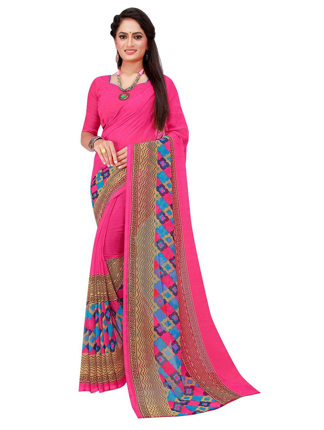 women's saree combo with blouse - 20209771 -  Standard Image - 1