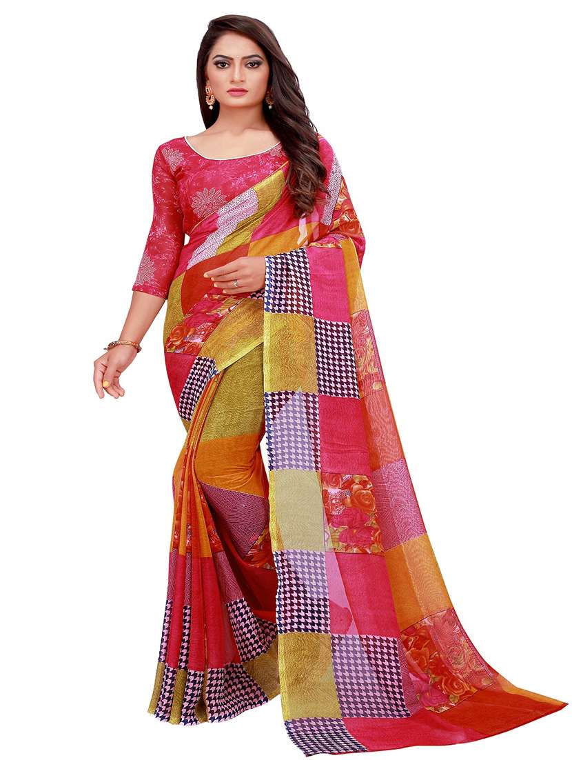 women's saree combo with blouse - 20209919 -  Standard Image - 1