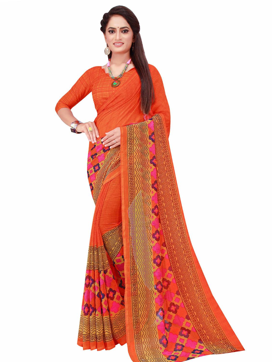 women's saree combo with blouse - 20209957 - Standard Image - 1