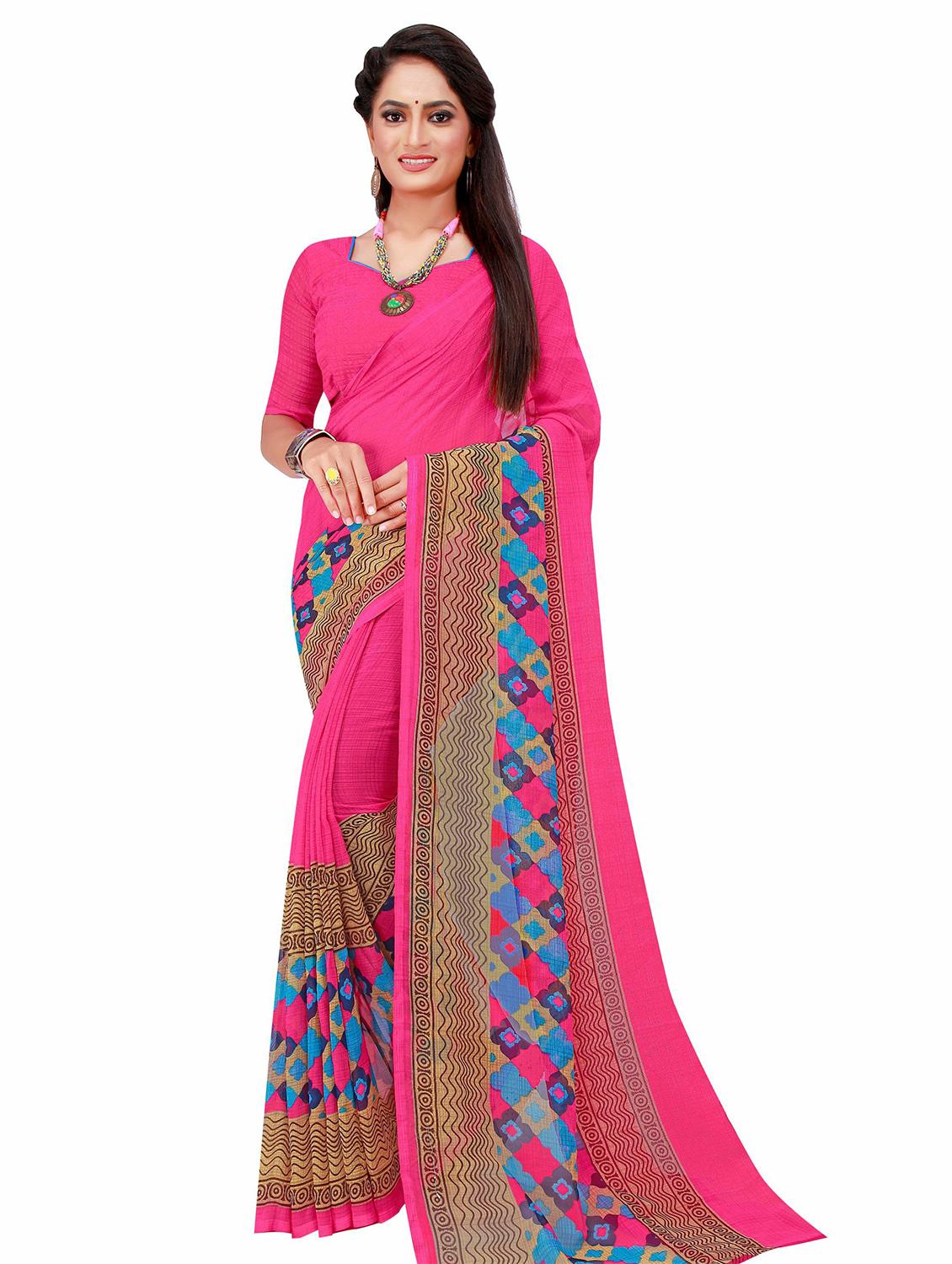 women's saree combo with blouse - 20210152 -  Standard Image - 1