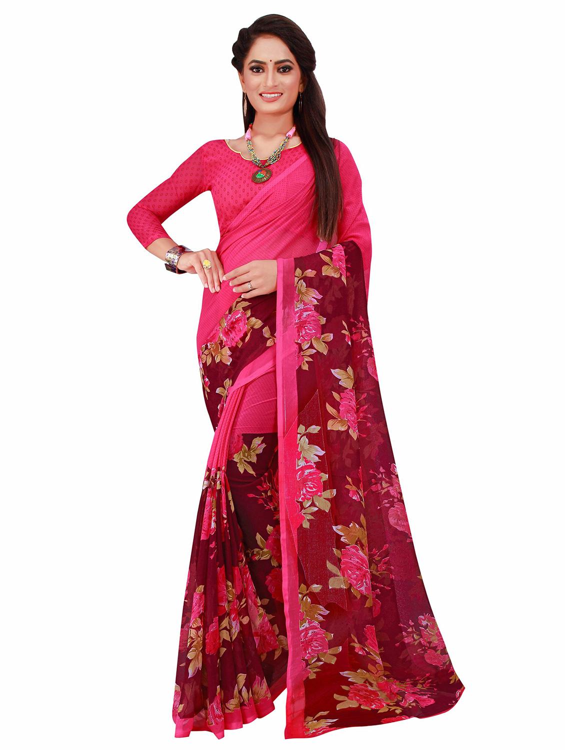 women's saree combo with blouse - 20210244 -  Standard Image - 1